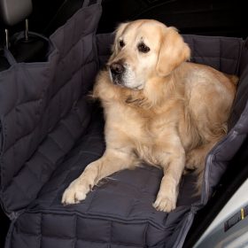 Dogline Reisaccessoires Doctor Dark Autodeken Hond 2 Zits Bescherming Achterbank Dicht Dwars
