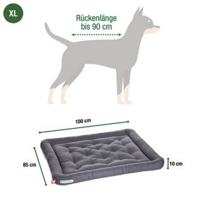 Dogline Doctor Bark Orthopedisch Hondenkussen Licht Grijs Alle Vier
