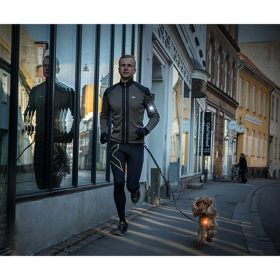 dogline orbiloc k9 active veiligheidslamp hardlopen met hond