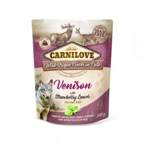 Dogline Carnilove Into The Wild Pouch venison hert 300 gram