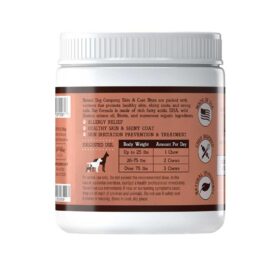 Dogline Natural Dog Company Skin and Coat supplement voor je hond informatie