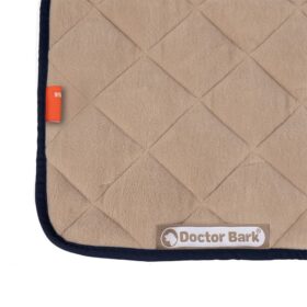 Doctor Bark Fleece-Quilt Hondendeken Marine en Beige volgorde