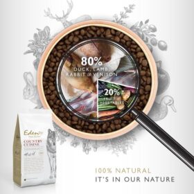 Dogline Eden Dog Country Cuisine met Inhoud
